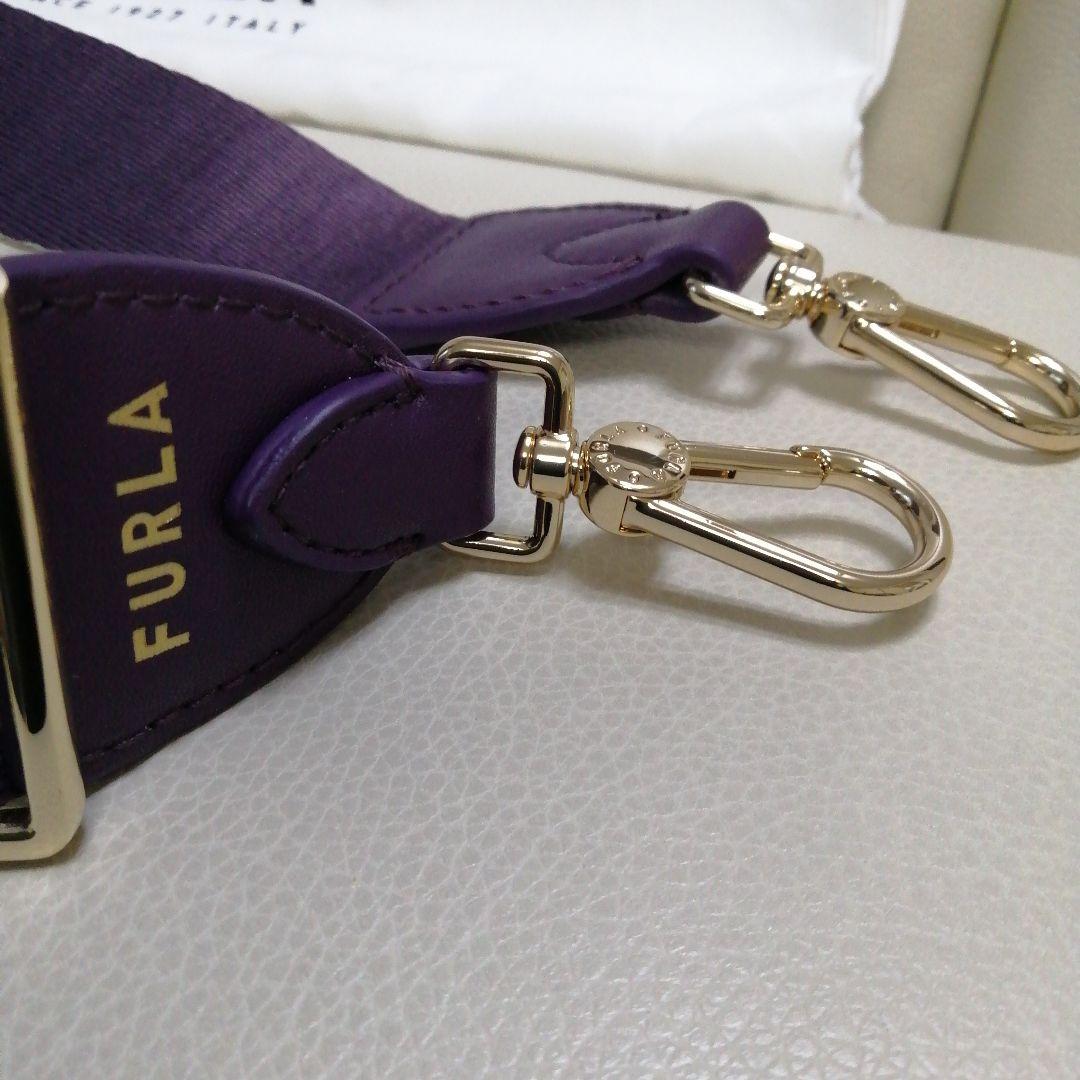 土日値下 FURLAフルラ ショルダーバッグストラップ ロゴ入