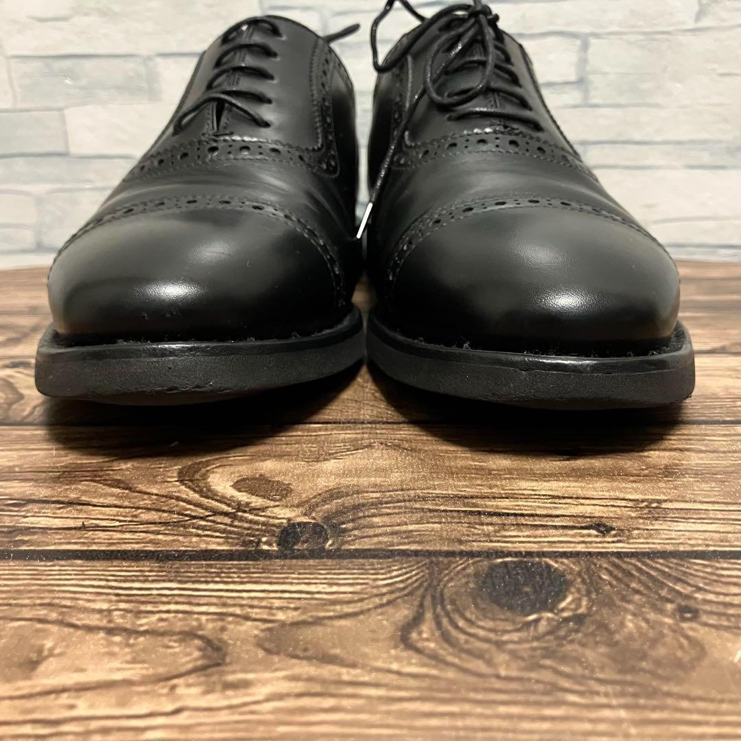 【25.5cm】Berwick 本革 ストレートチップ 内羽根シューズ