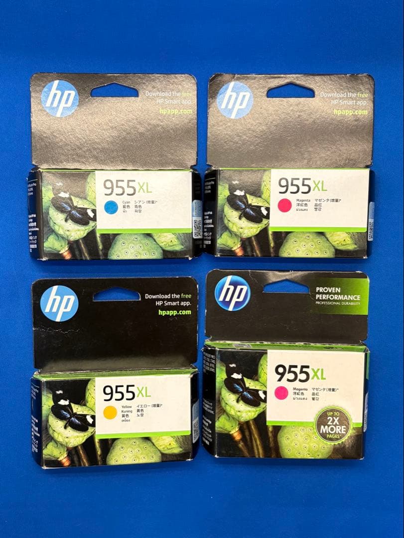 HP 959XL & 955XL インクカートリッジセット HP 純正インク HP955XL＋959XL HP955/959シリーズ 4色セット: トナー