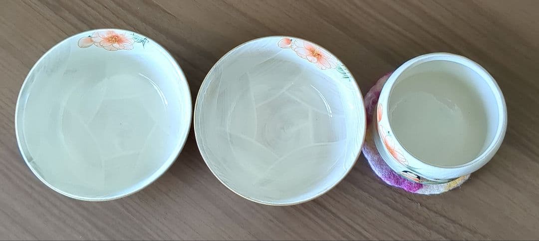 京焼陶あん お雛さま飯碗湯呑みセット