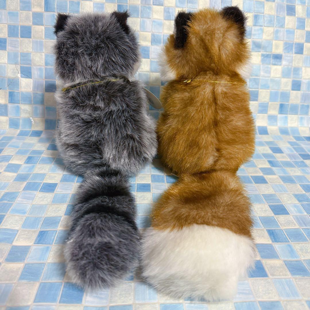 吉徳 あらいぐま アライグマ キツネ ぬいぐるみ ファインサクセス 2点