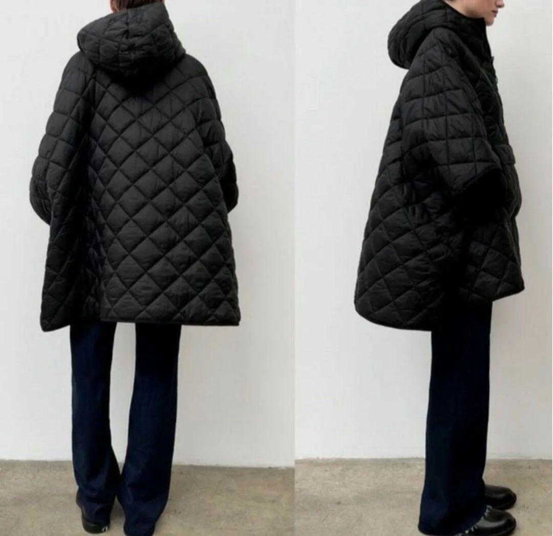 ZARA LIMITED EDITION オーバーサイズ キルティング ポンチョ - メルカリ