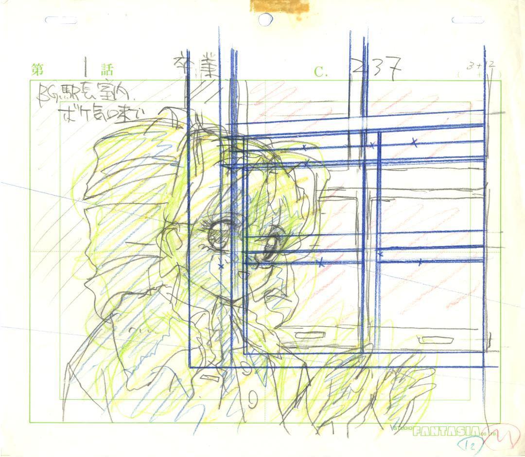 同級生 OVA1話 志村まみ セル画 手描き背景 - メルカリ