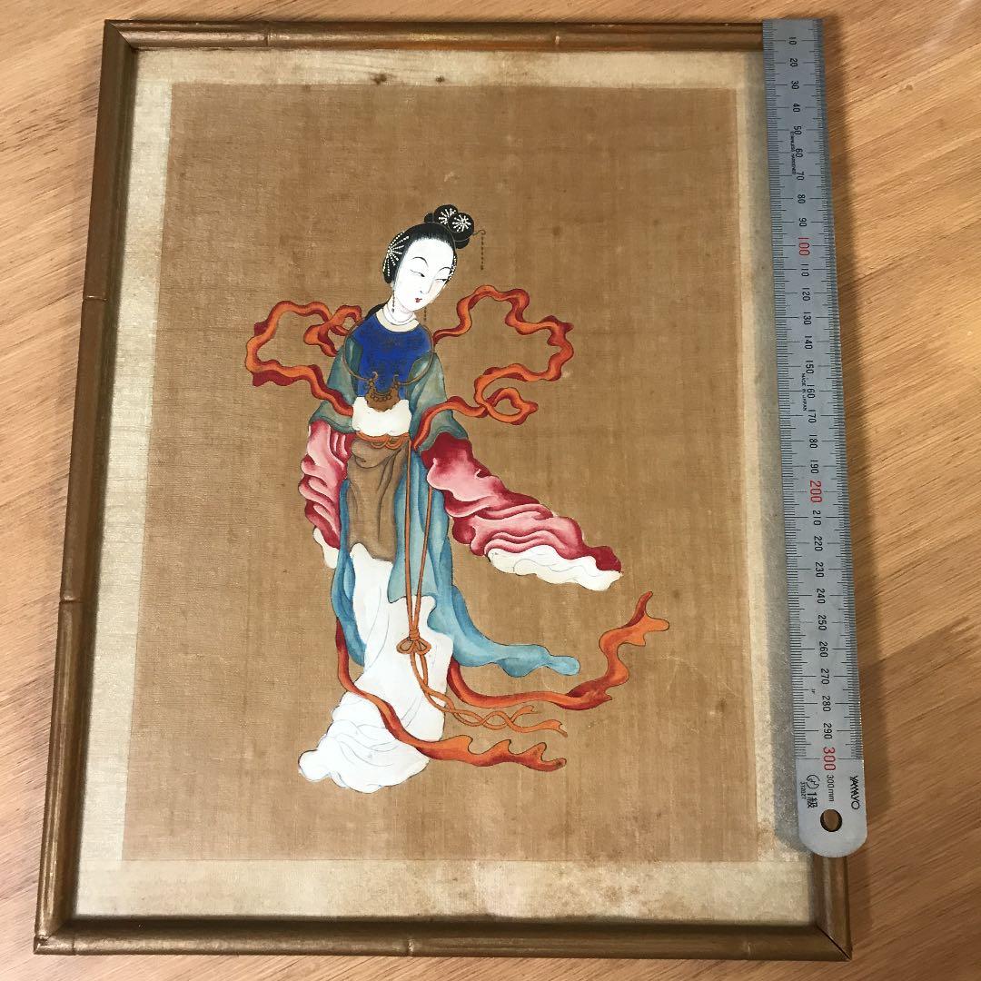 中国 清末 美人画