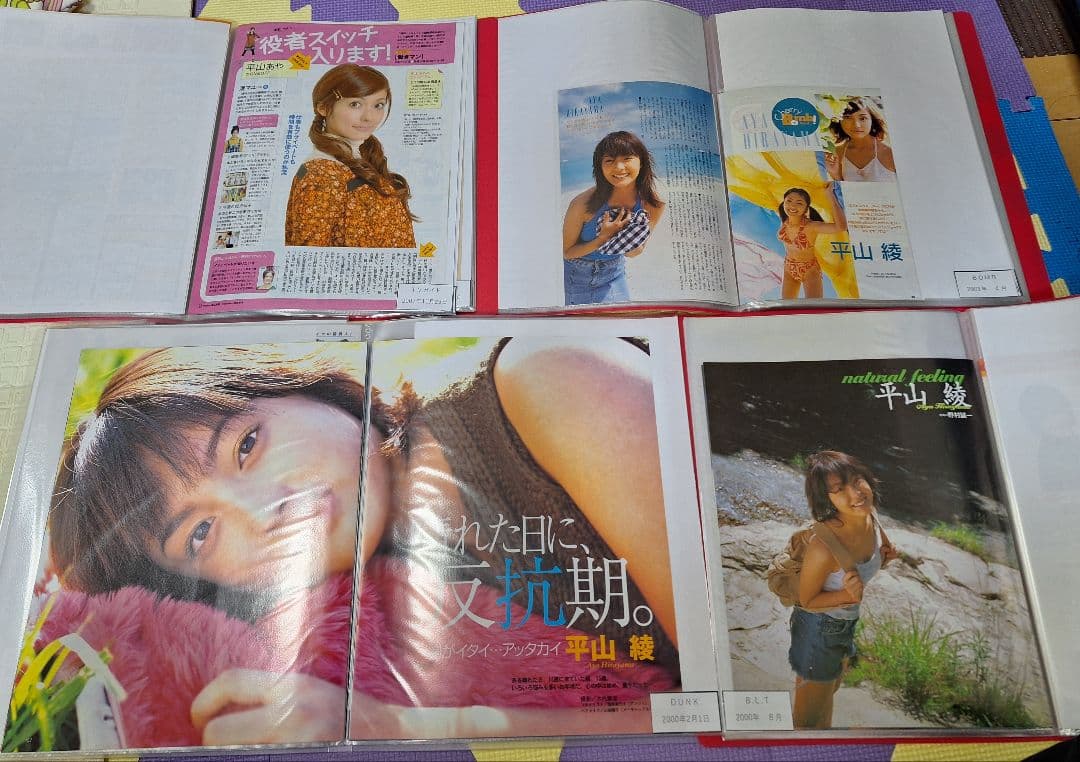 平山あや(1冊200円計算)49冊分172ページ切り抜きしファイリング済み