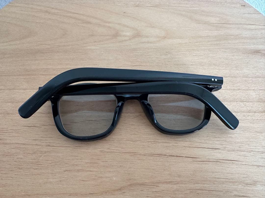 guépard gp-01 ブラックフレーム メガネ ケース付き