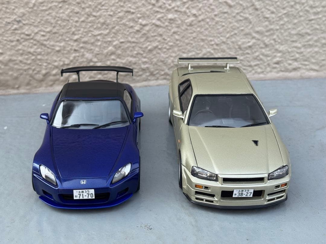 S2000 スカイラインR34 1/24プラモデル完成品 頭文字D - メルカリ