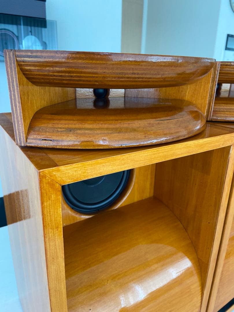 自作 削り出しウッドホーン搭載フロントロードホーンスピーカー - メルカリ