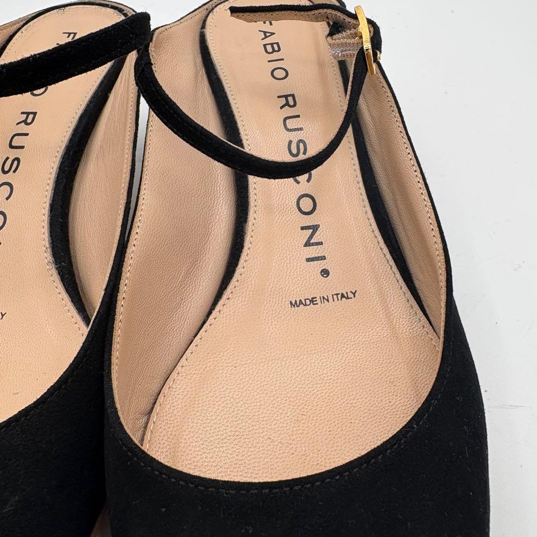 ファビオルスコーニ【24.5cm】ミュール　ストラップ　ビブラムソール　スエード