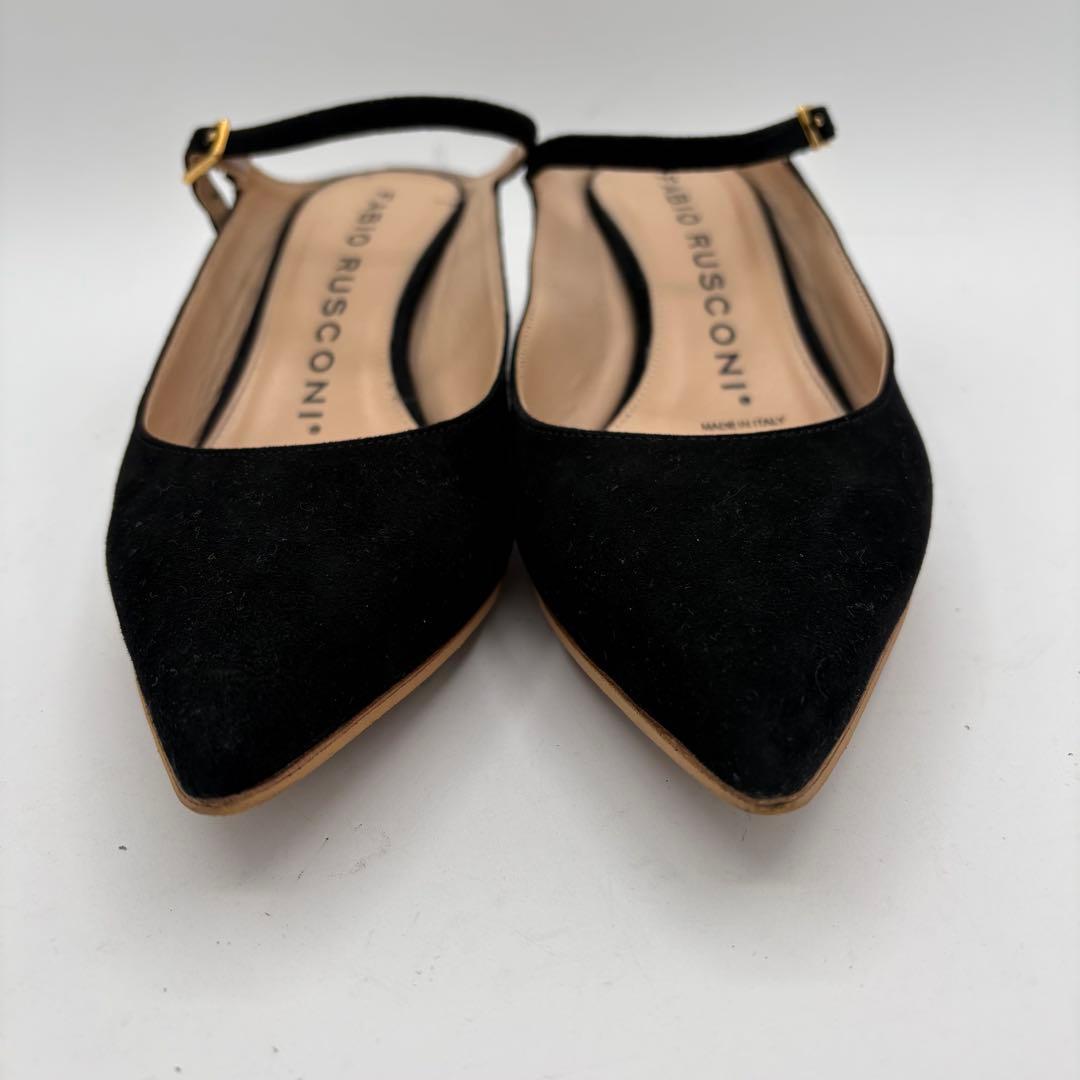 ファビオルスコーニ【24.5cm】ミュール　ストラップ　ビブラムソール　スエード