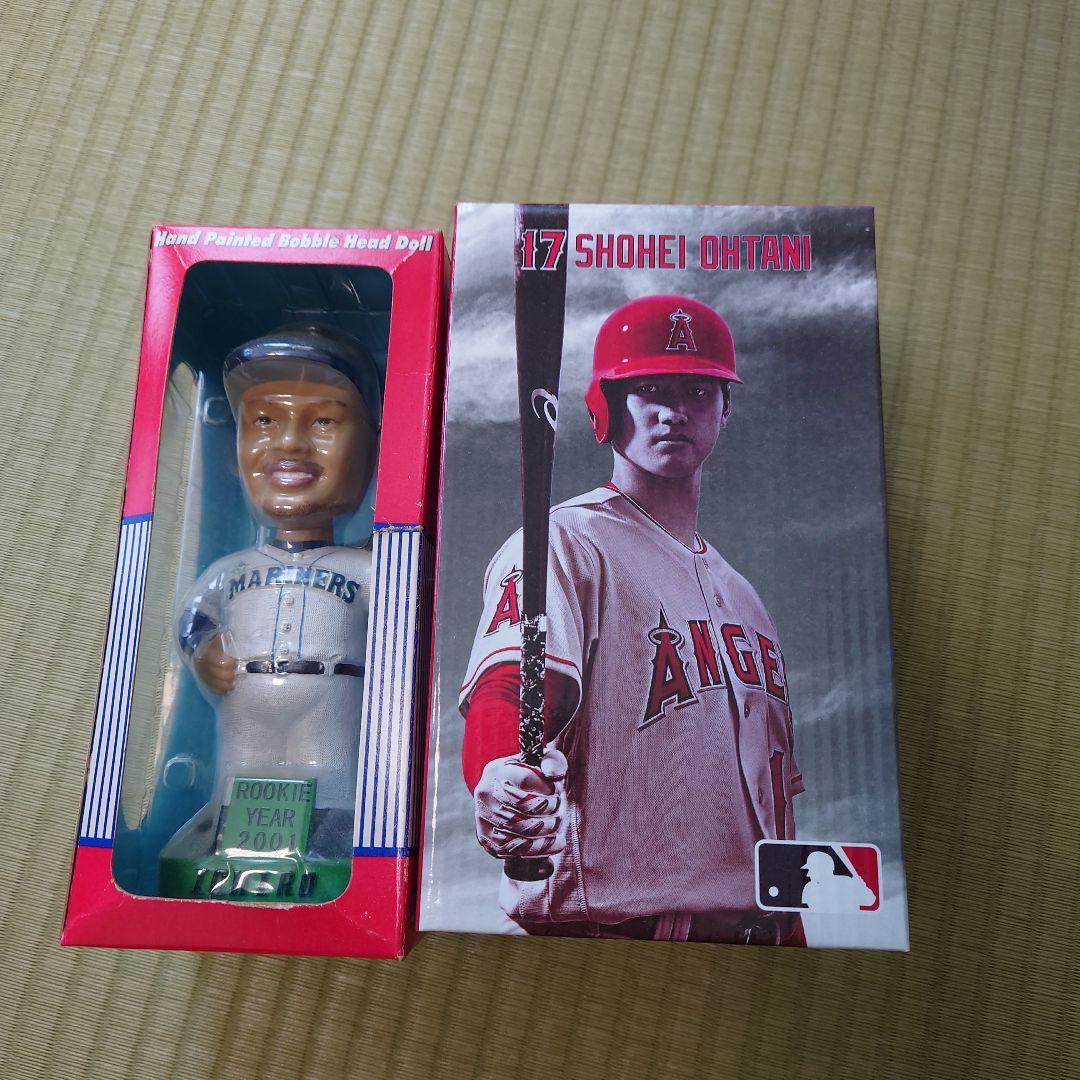 イチロー選手　大谷翔平選手　ボブルヘッド MS】レア世界223個限定！大谷翔平+イチロー 新人賞 受賞記念 ダブル