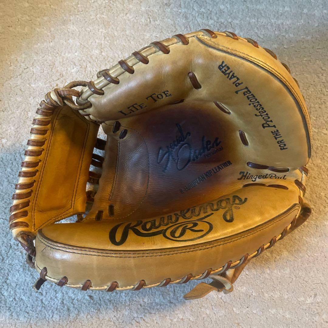 元近鉄バファローズ　石山一秀選手使用　Rawlings キャッチャーミット