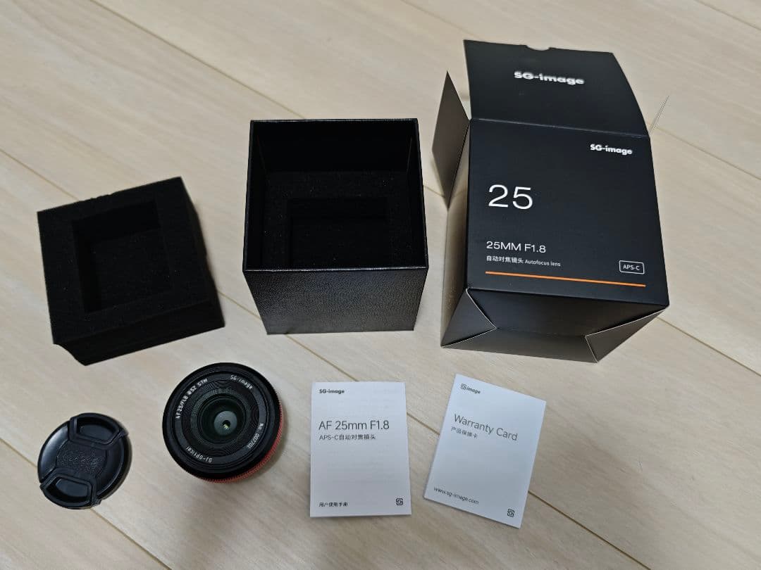 レンズ(単焦点) SGimageAF25mm1.8VILTROXAF284.5XC15-45set SG-image AF 25mm F1.8 Type II ソニーEマウント APS-C ブラック