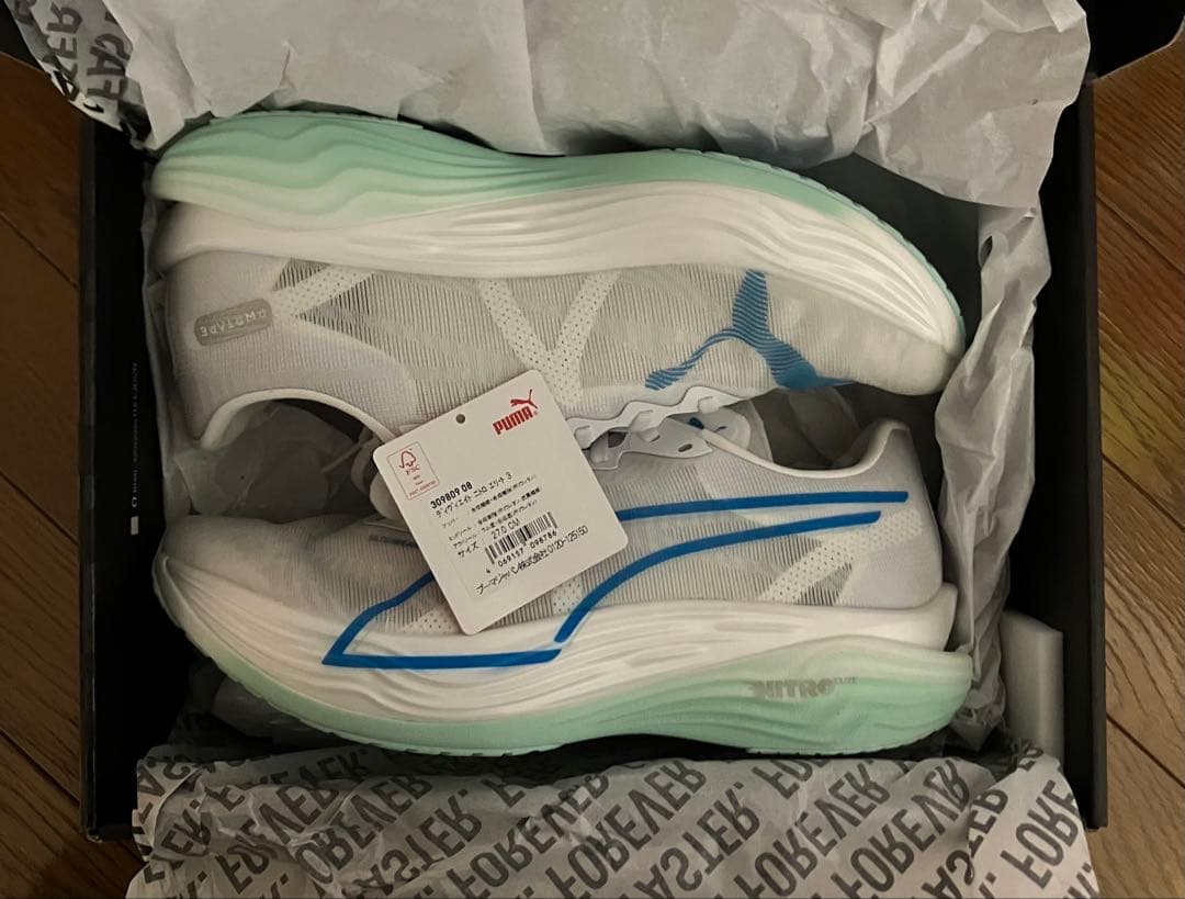 【新品未使用】puma ディヴィエイトニトロ エリート3 27.0cm