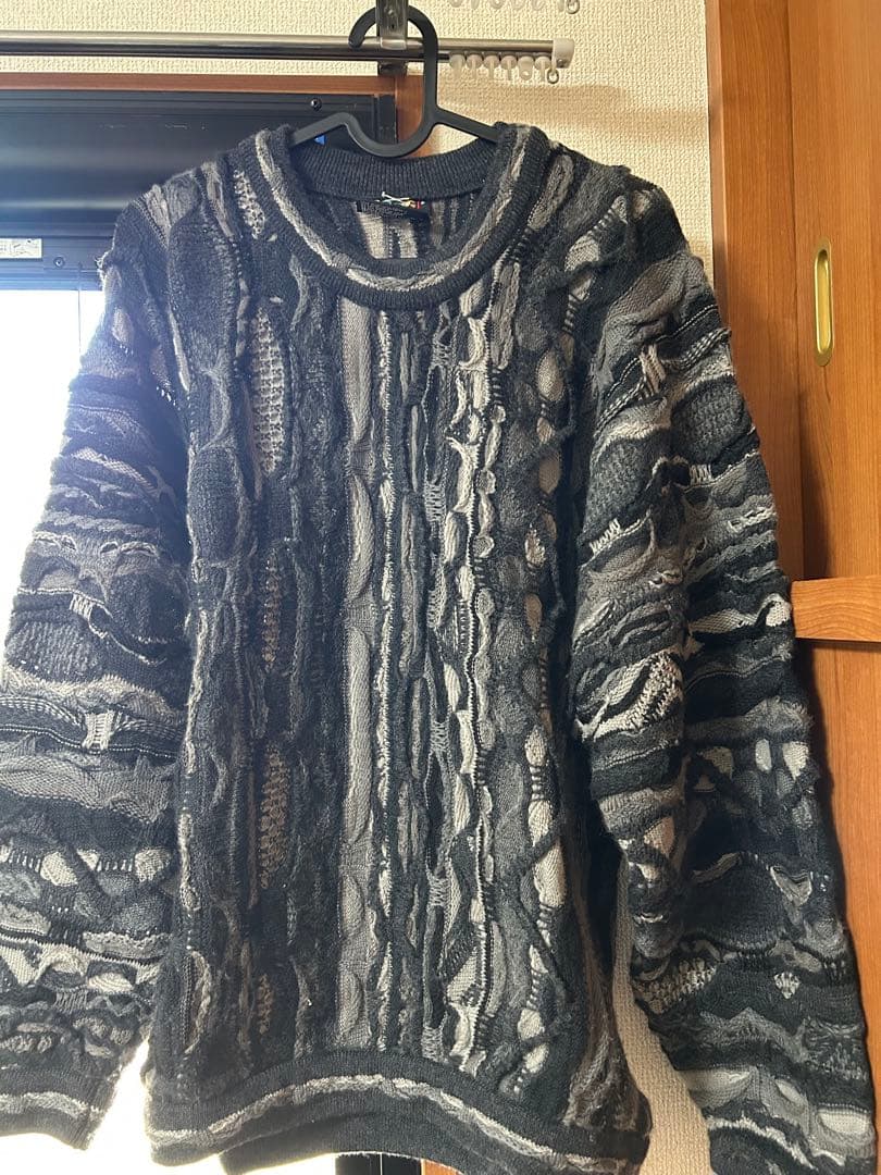 COOGI ニットセーター Mサイズ 100%ウール COOGI 3D knit sweater wool M size black good condition | eBay