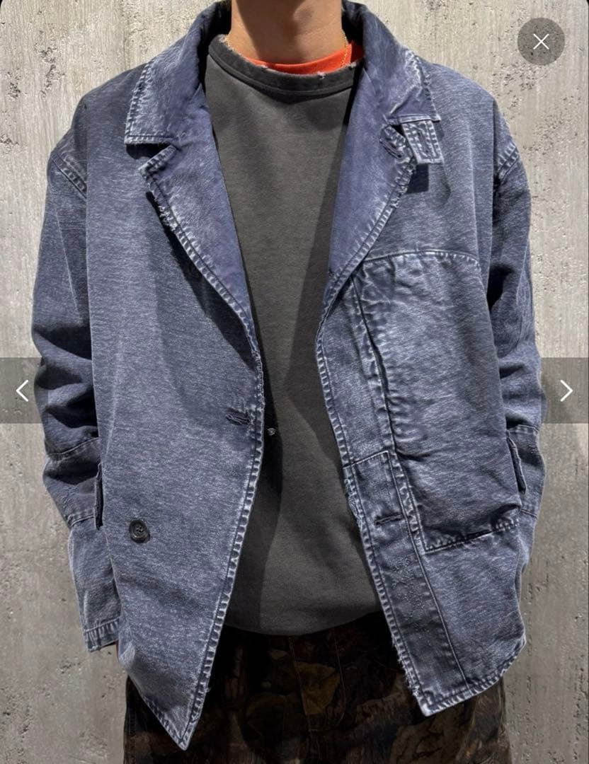 【J.S.stead】 パシフィック裏毛ダメージスウェット