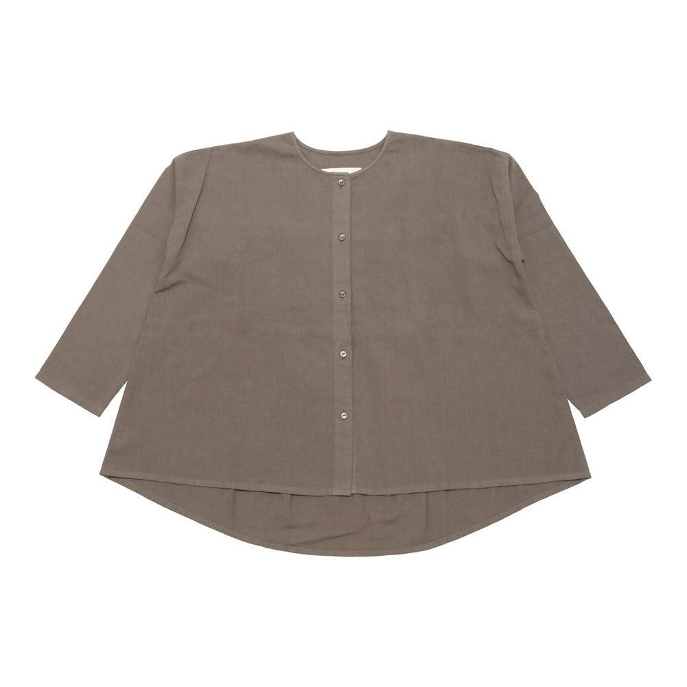 2025年 evam evaコットンウールノーカラーシャツ - メルカリ