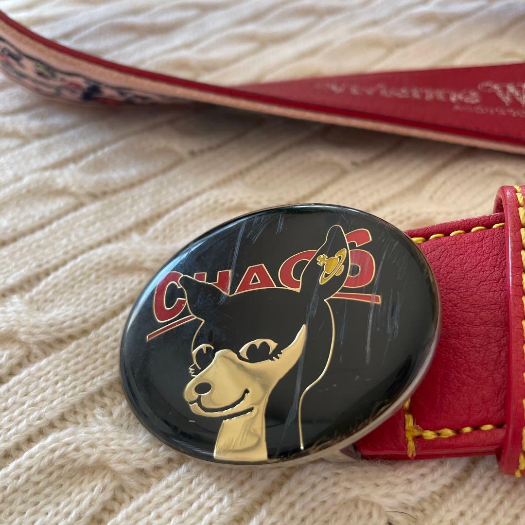 vivienne westwood CHAOS バンビ ロゴ バックル ベルト CHAOS バンビ