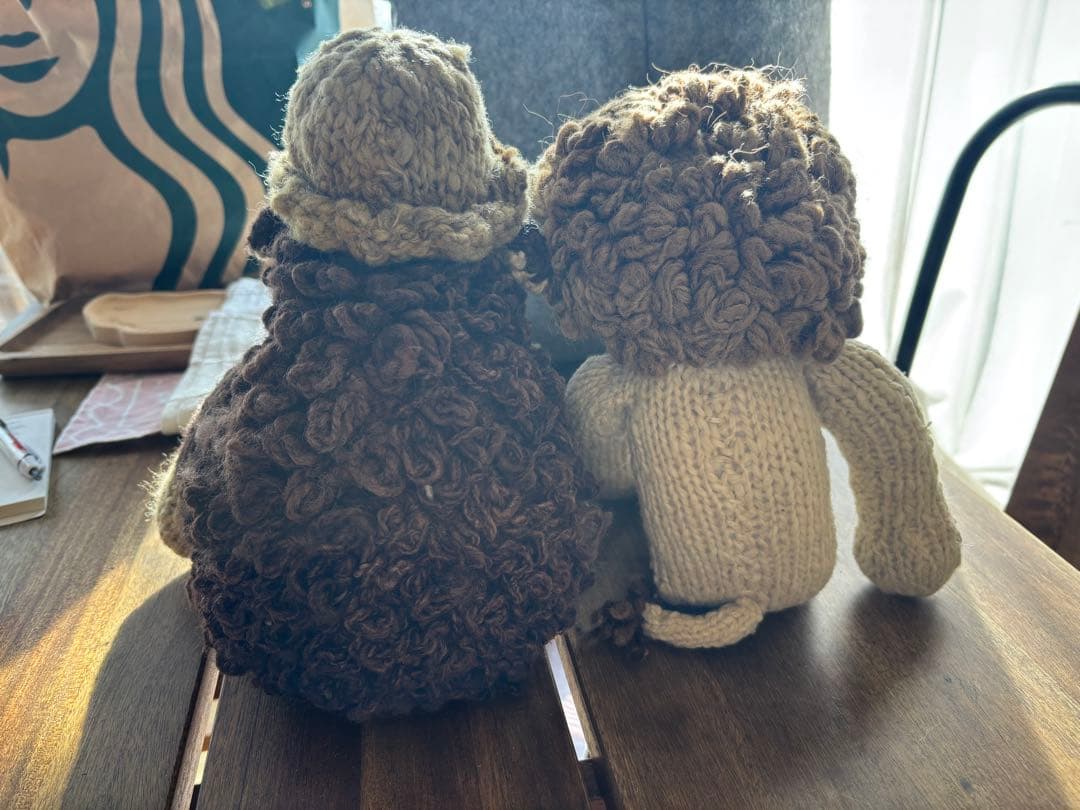 ケナナニッターズ ケニア ハンドメイド あみぬぐるみ 2体セット