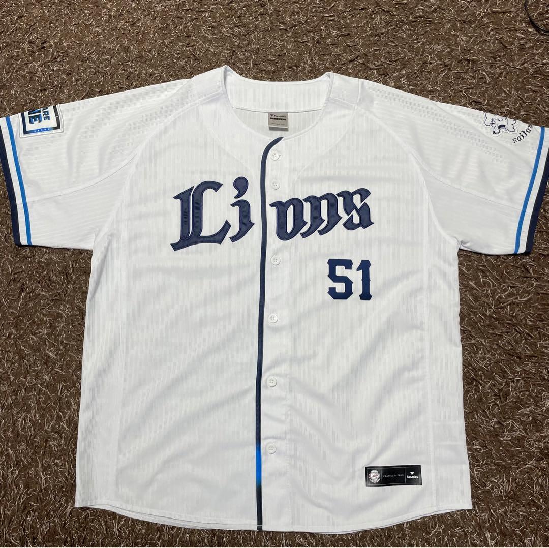 埼玉西武ライオンズ 西川愛也 ユニフォームLサイズ - メルカリ