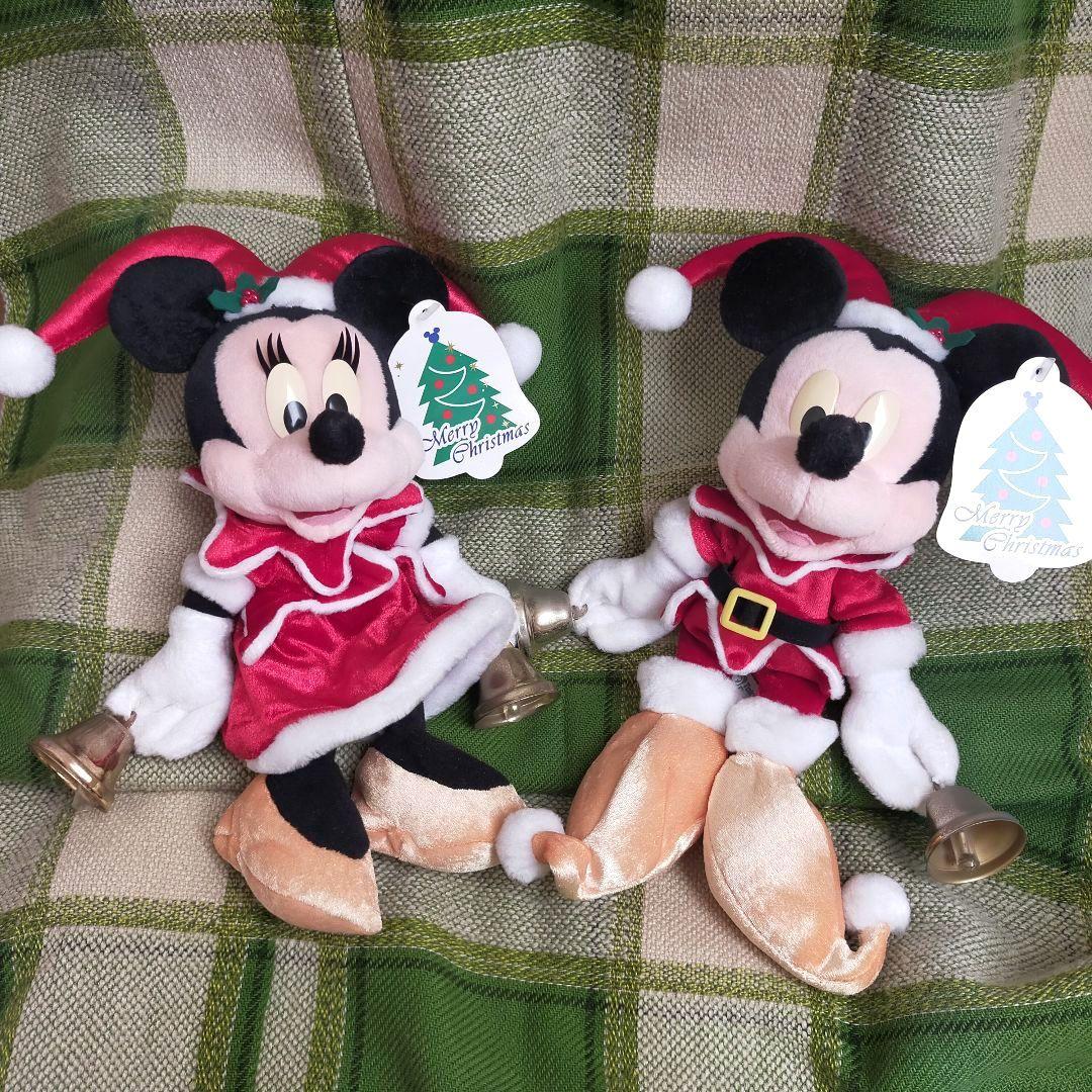 ディズニークリスマス ミッキー＆ミニーぬいぐるみ 15周年 タグ付