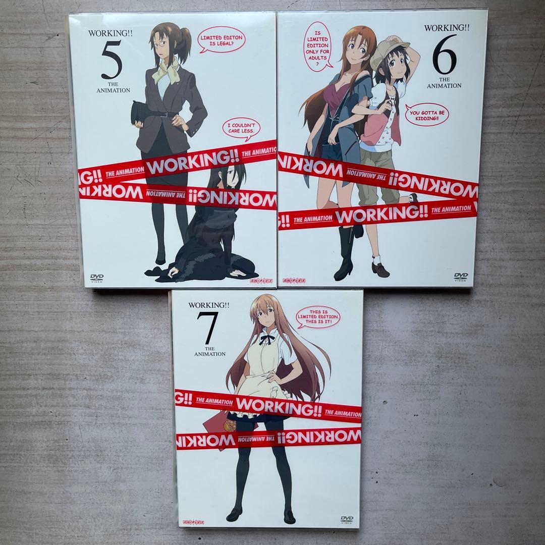 WORKING!! 完全生産限定版 DVD 全⑦巻セット(中古品、美品)