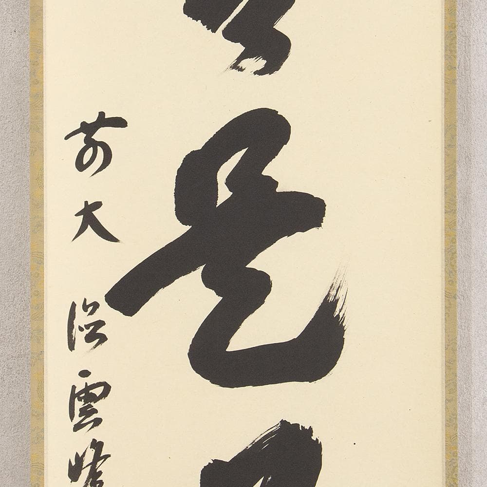 小野雲峰「日々是好日」茶掛 一行書 掛軸 大徳寺派龍興山南