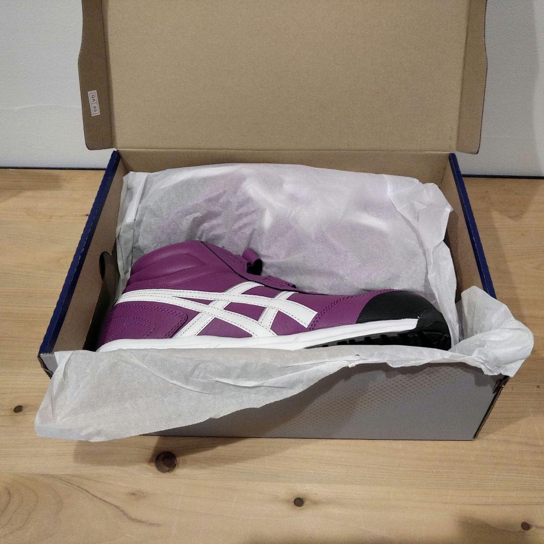 アシックス ウィンジョブ 限定 パープル 53S 安全靴 27.0cm 新品