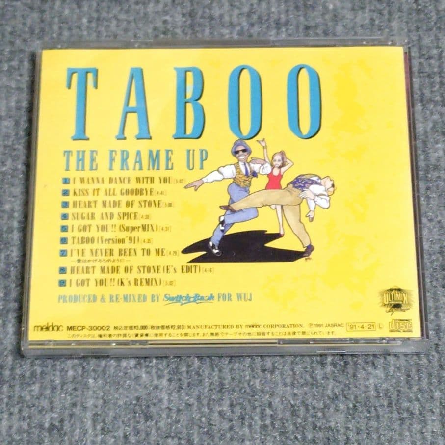 THE FRAME UP /TABOO ユーロビート　ザ・フレイムアップ タブー