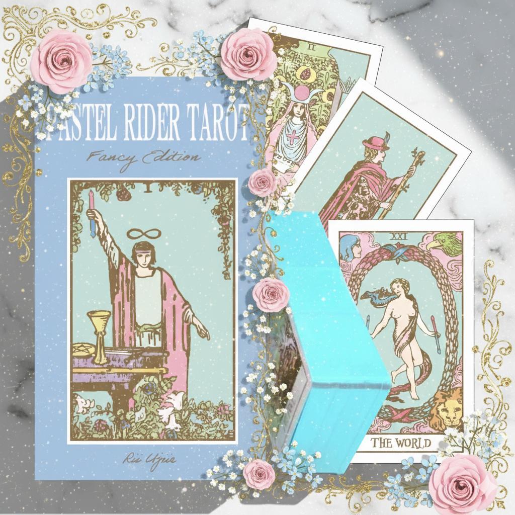 希少な完売品✨パステルライダータロット／ペパーミントブルーエッジ・未使用 Amazon.co.jp: パステルライダータロット・ファンシーエディション