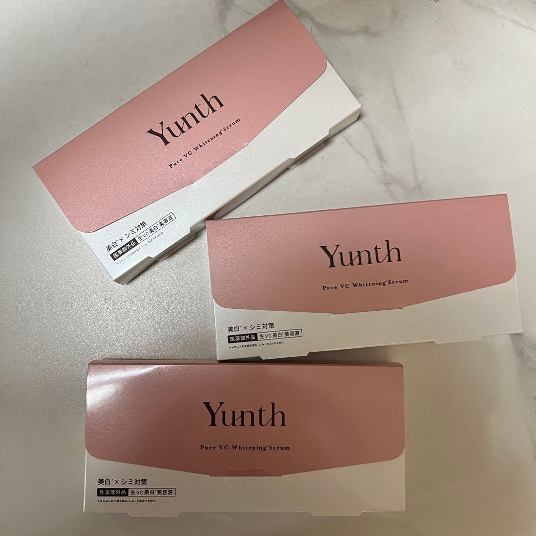 Yunth ホワイトニングエッセンス 美容液 1ml×28包 3箱 Yunth（ユンス） 【国内正規品】Yunth 美容液 生ビタミンC 美白美容液