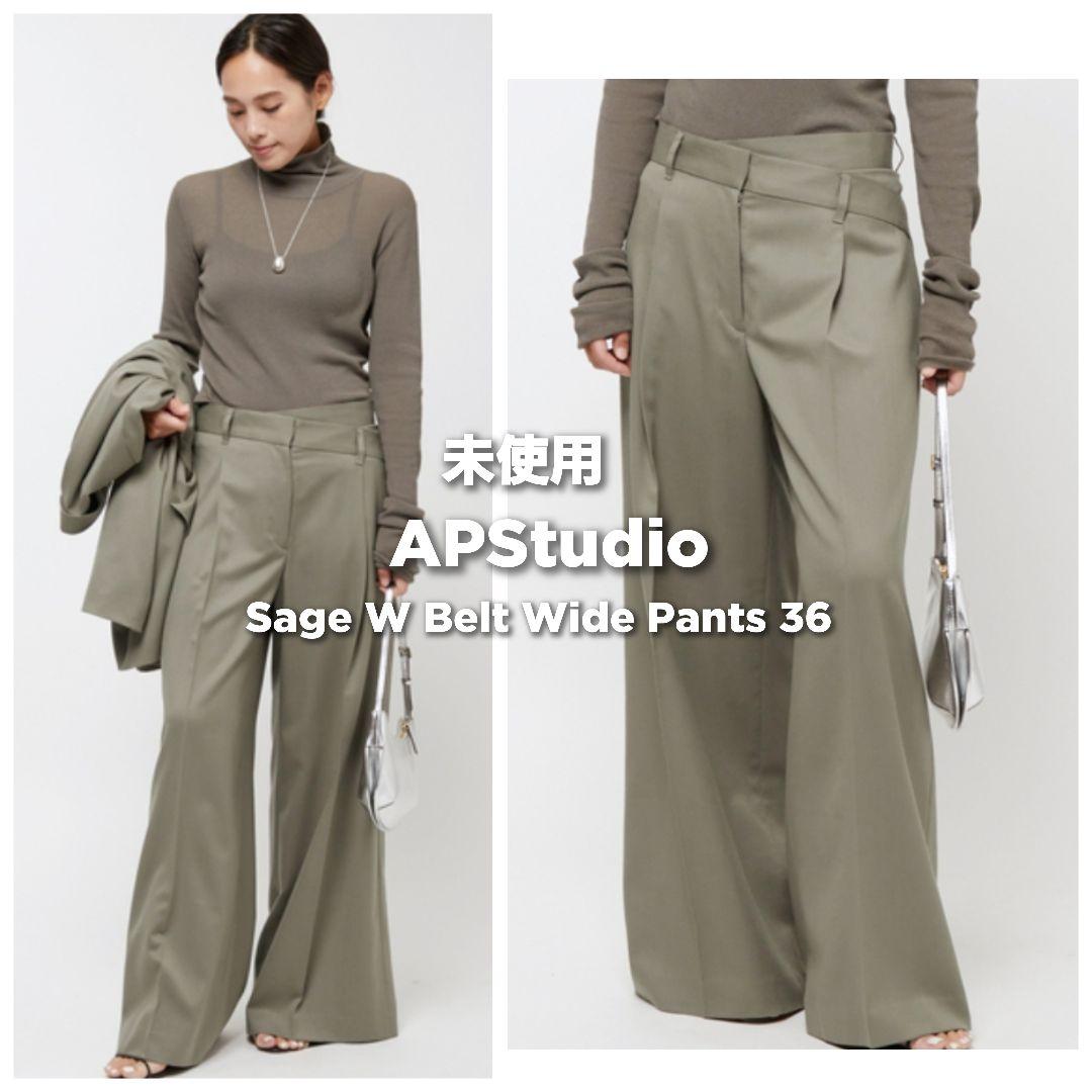 極美品◇APStudio 2023aw タックワイドパンツ アパルトモン 36 - メルカリ