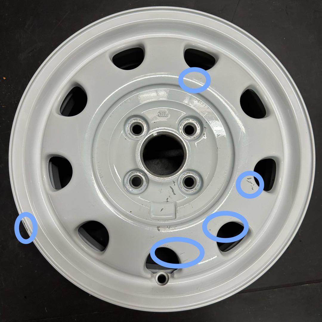 4本 ラパンLC／ショコラ スズキ純正ホイール ENKEI製 ホワイト - メルカリ