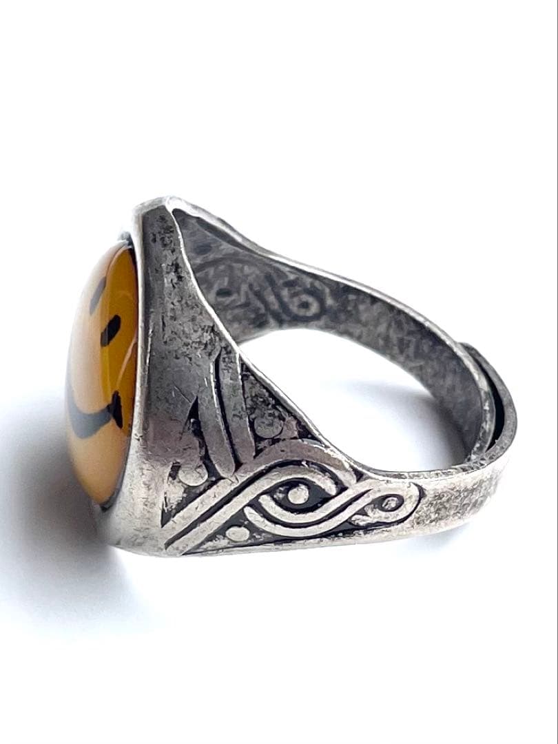 70年代☆スマイリー☆ニコちゃん☆ビンテージリング☆指輪☆ヒッピー