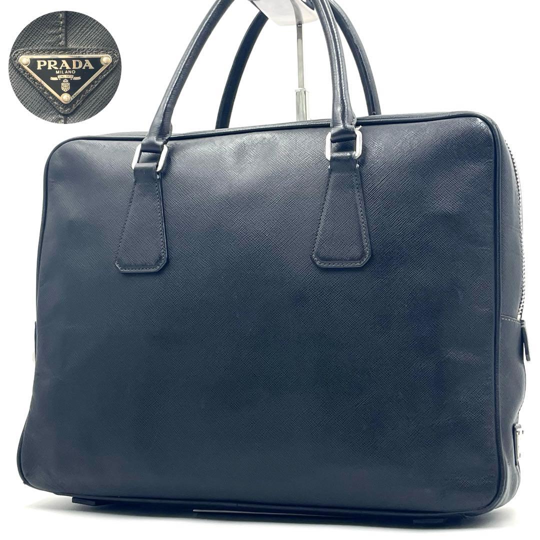 PRADA プラダ サフィアーノレザー ブリーフケース トライアングル A4可 楽天市場】【美品】プラダ 【PRADA】 サフィアーノレザー ブリーフ