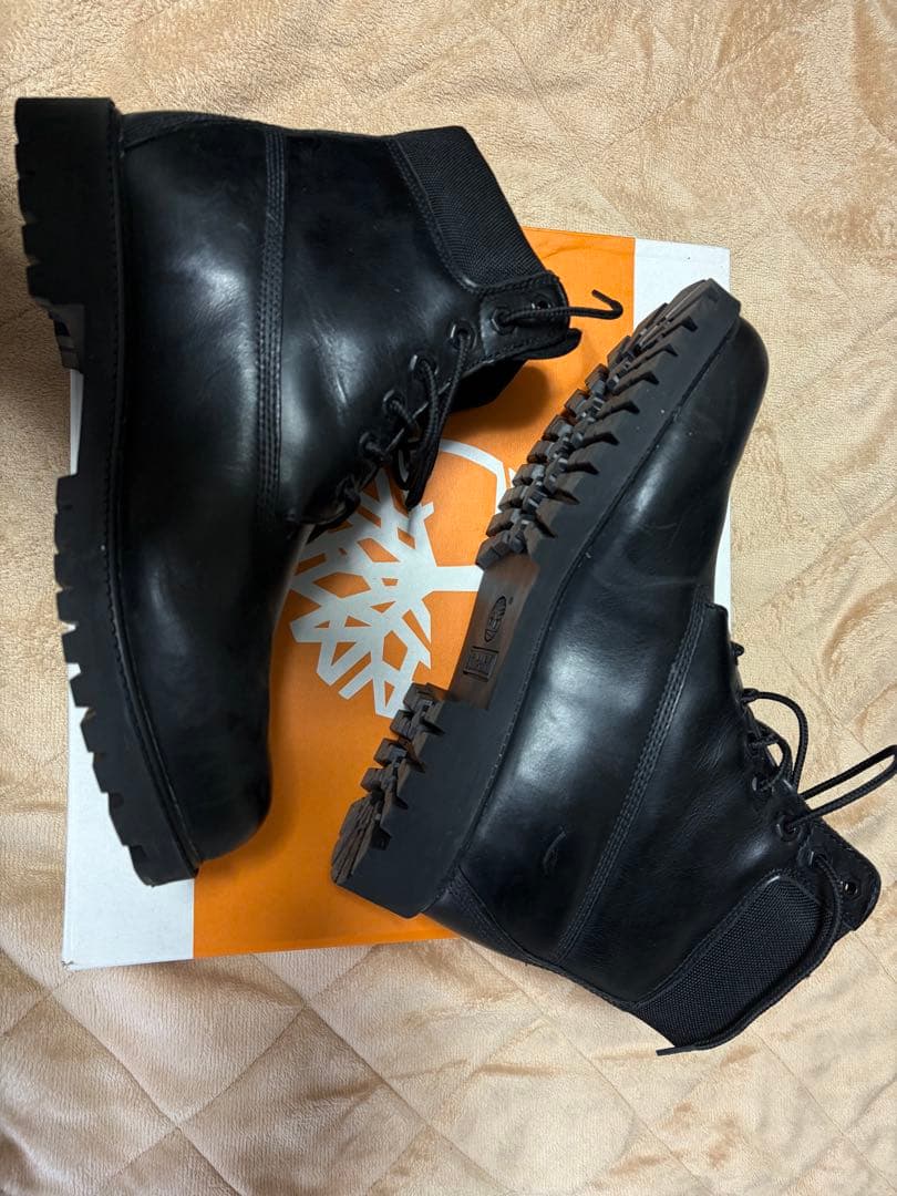 Timberland ブラックレザーブーツ　28.5cm