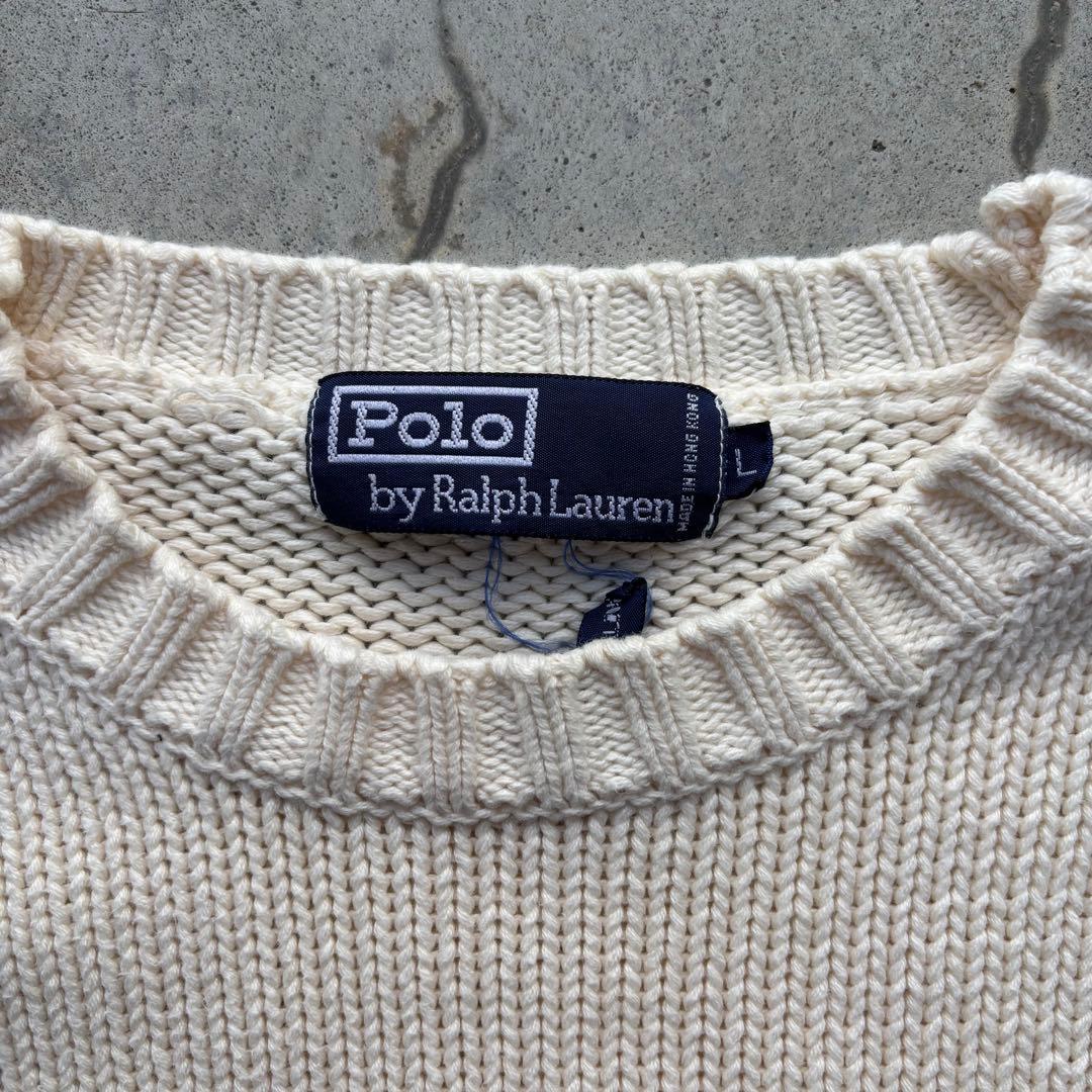 90s polo ralph lauren 星条旗ニット 香港製 - メルカリ