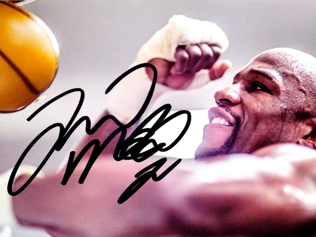 フロイド・メイウェザージュニア直筆サイン入り2Lサイズ写真… - メルカリ