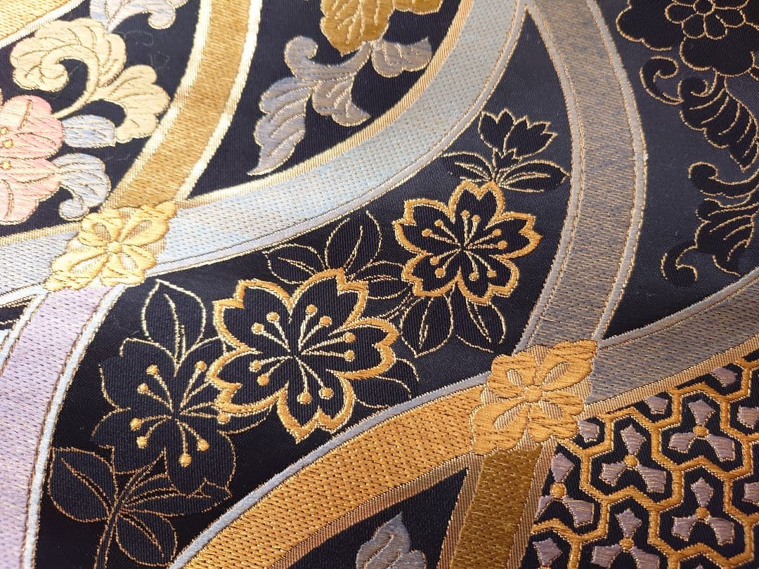 袋帯 京都西陣 洛陽織物 姉川紬 洒落袋帯 単及び袷用