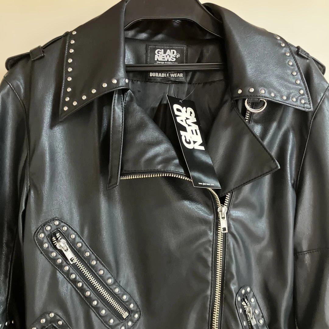 新品未使用タグ付き］激レア‼️GLAD NEWS スタッズライダースF