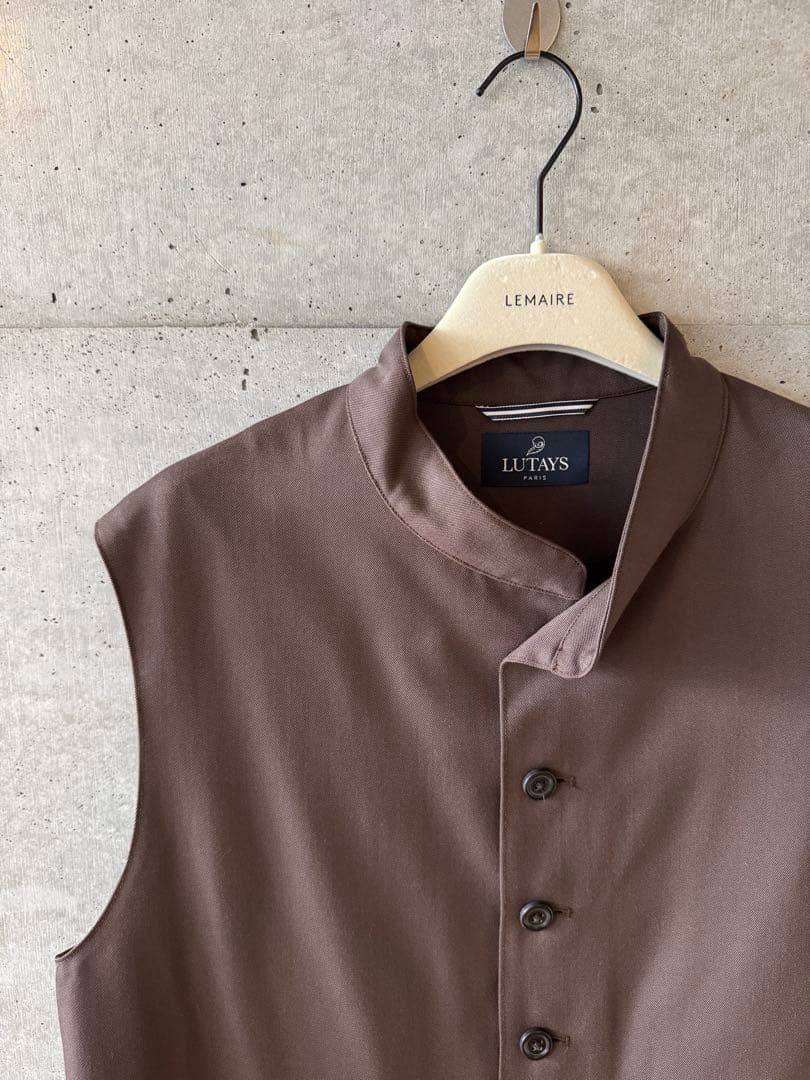 LUTAYS リュテス VALMONT VEST ウールベスト 茶 50 未使用 - メルカリ