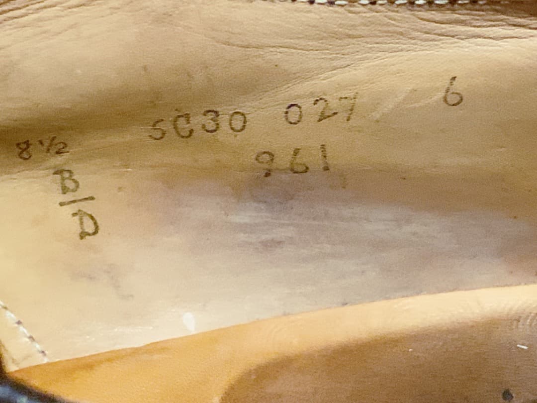 1*O様 オールデン961手縫ノルウィージャンUチップBruce B&Co別注2