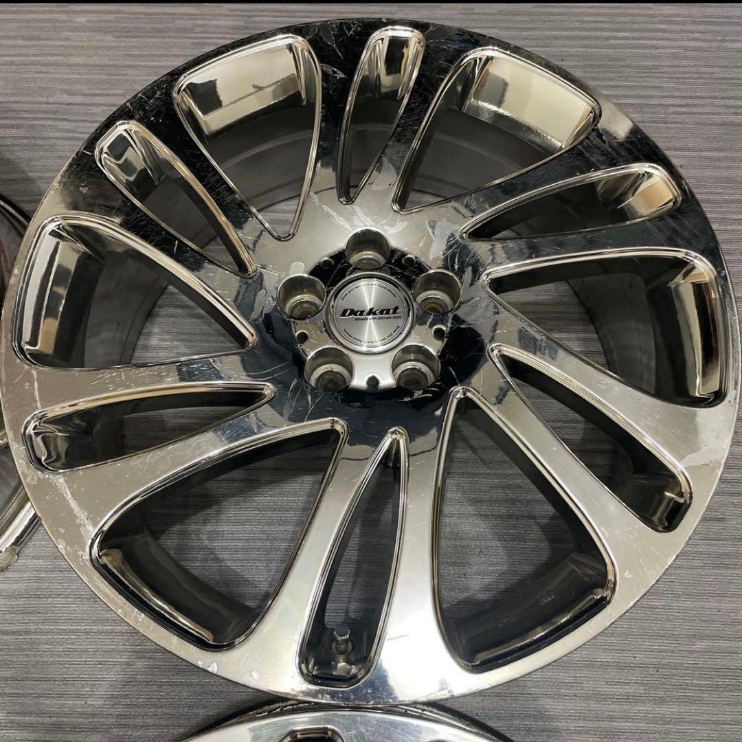 定価18万 Dakat 18インチ 希少メッキホイール PCD100 プリウス等