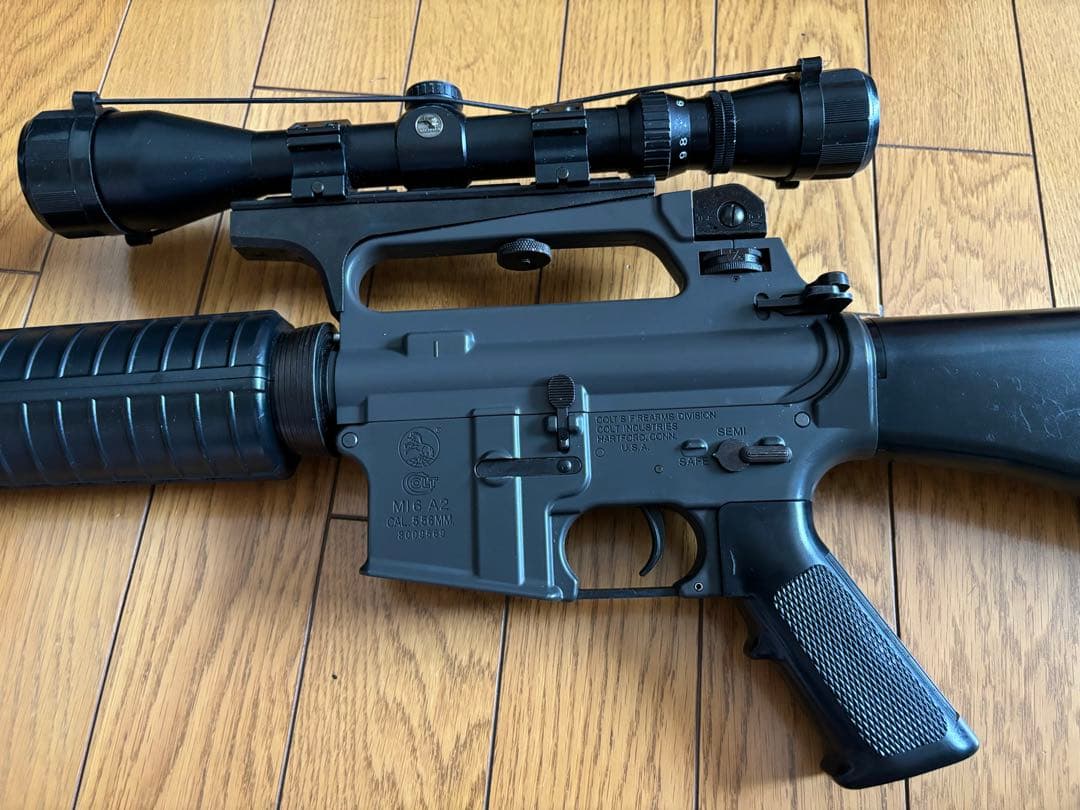 東京マルイ M16A2 電動ガン スコープ、ショート多弾マグ、ケース付属