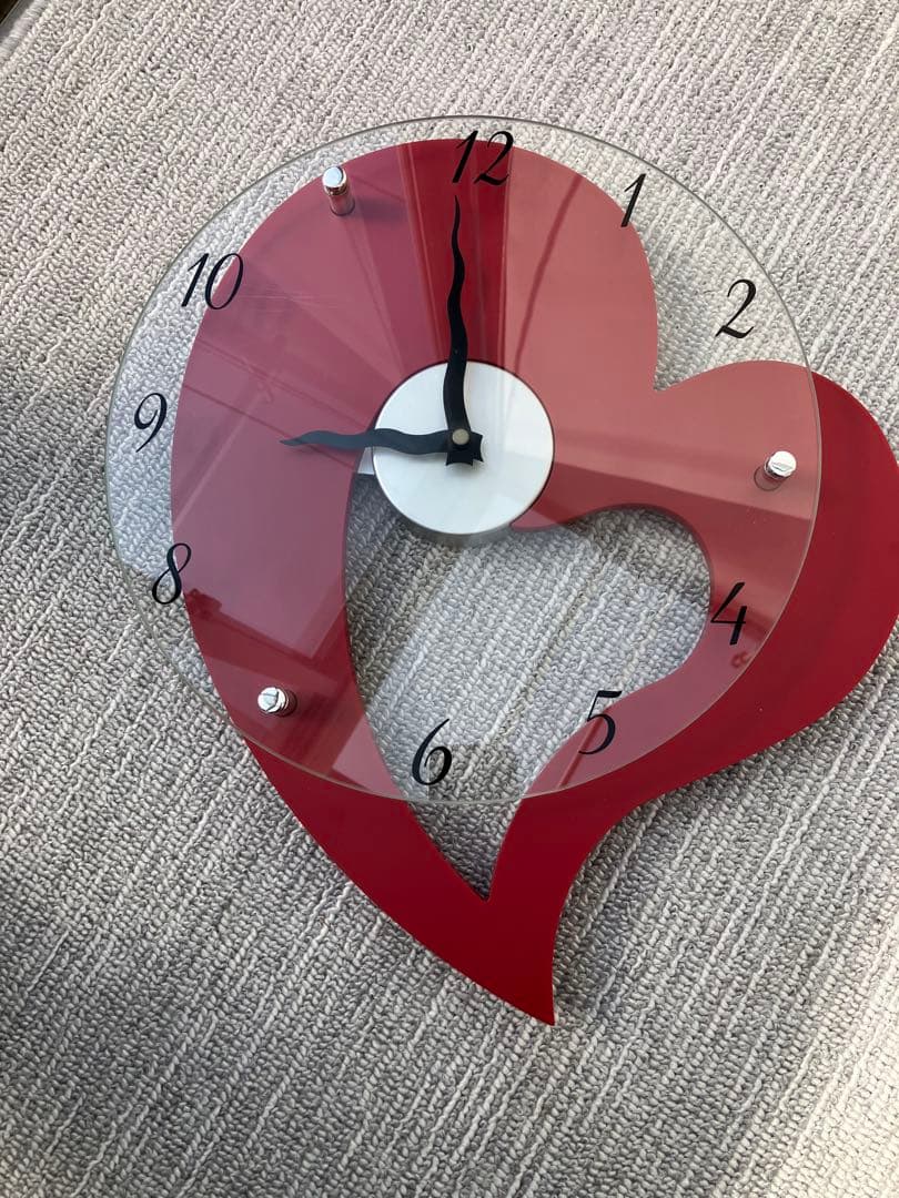 ハート 壁掛け時計 NITORI ニトリ - メルカリ
