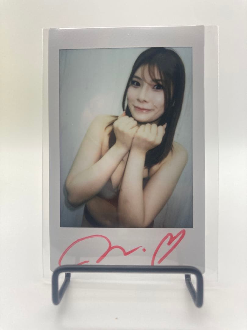 Myday公式アカウント02　神木麗 サイン入り チェキ ミニ色紙 セット