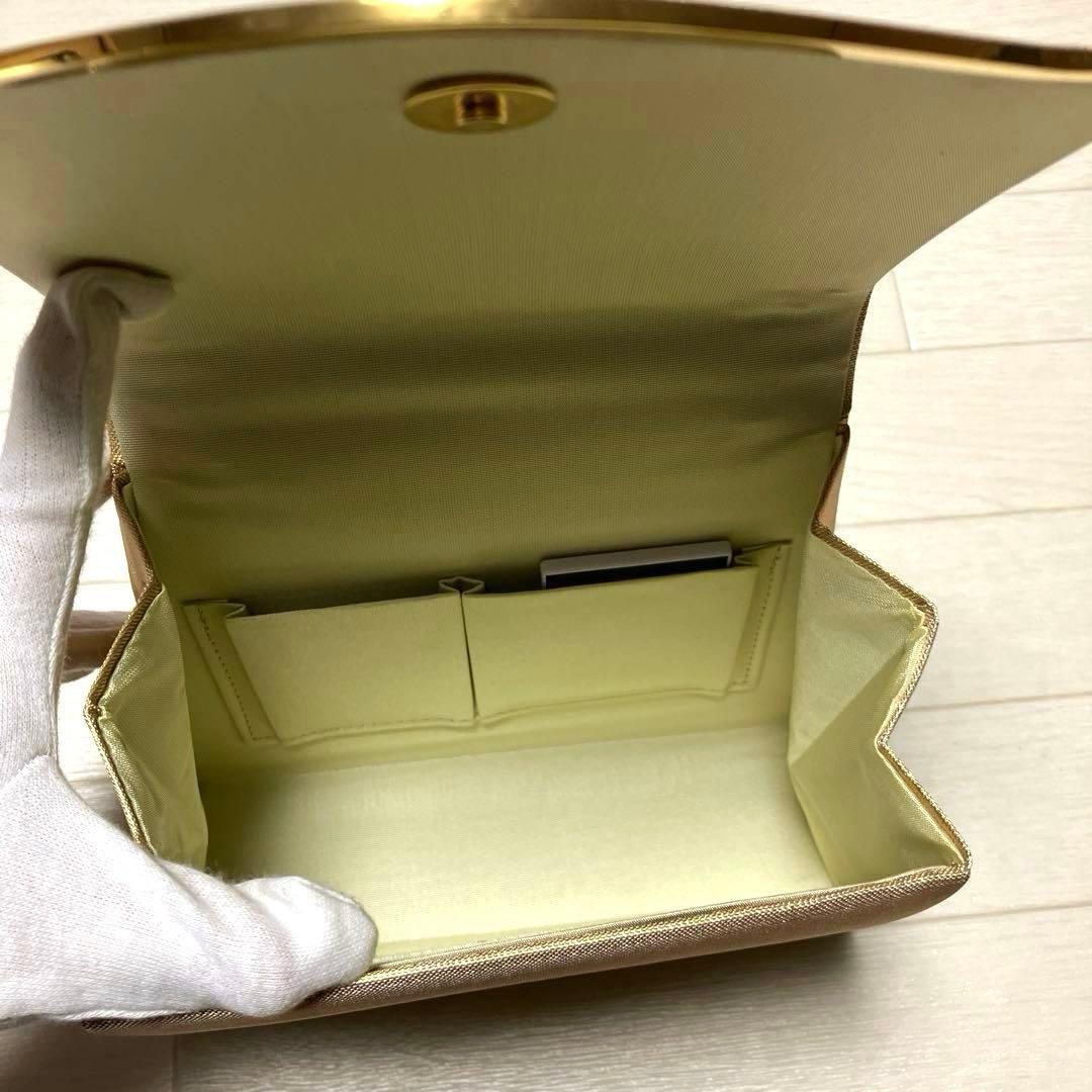 《美品》草履バッグセット　ゴールド　Lサイズ