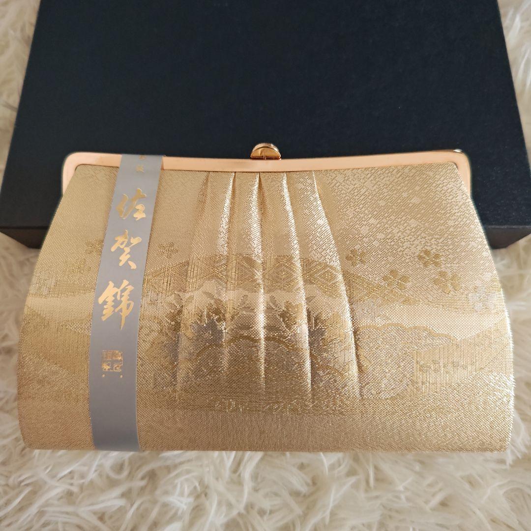 【NORI様】《未使用》佐賀錦　草履バッグセット　ゴールド