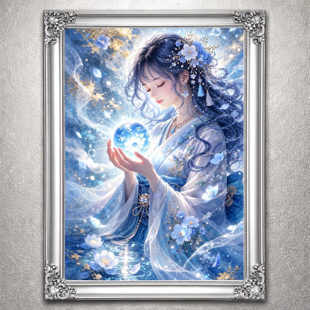 蒼】華宝珠瑞輝 開運姫シリーズ 開運絵画 アート - メルカリ