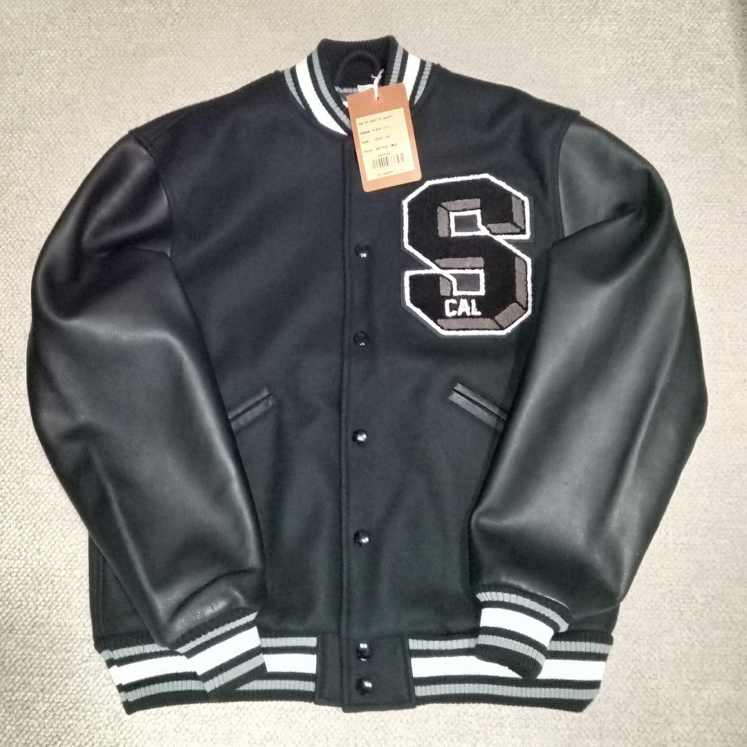 定価8.5万円 スタンダードカリフォルニア 23AW 袖レザー スタジャン L 定価8.5万円 スタンダードカリフォルニア 23AW 袖レザー スタジャン L